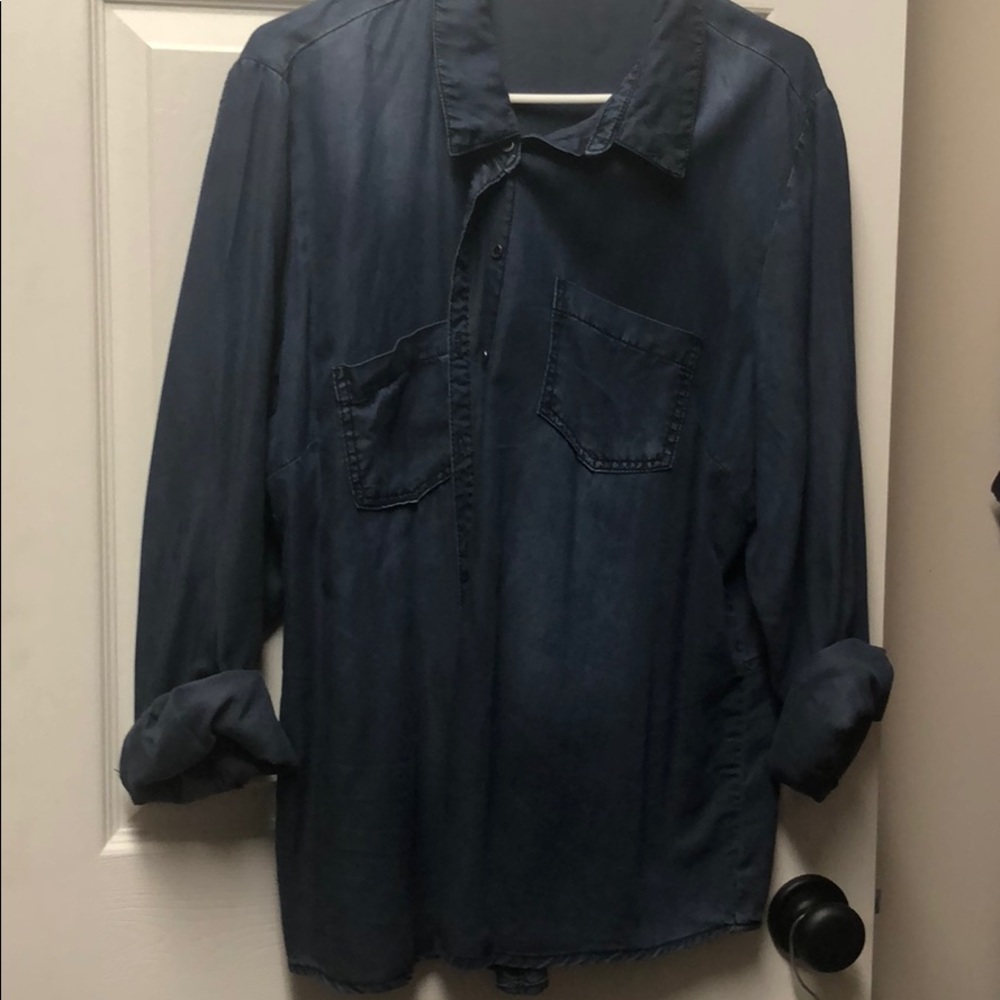 Denim blouse